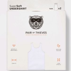 Pair of Thieves Men's Tank Undershirt, 2 pack, XL
